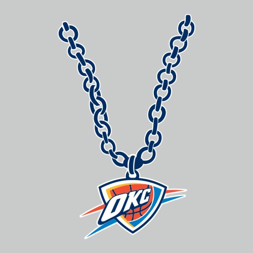 Oklahoma City Thunder Necklace logo cricut iron on